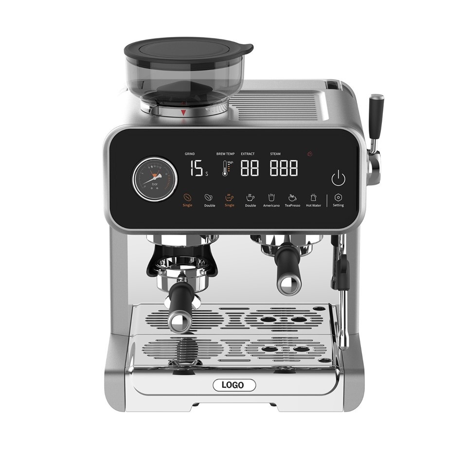 Espresso Machine With Grinder, Dual Boiler, 9 Bar Pressure, Smart Touchscreen Coffee & Tea Maker For Home And Commercial Use best