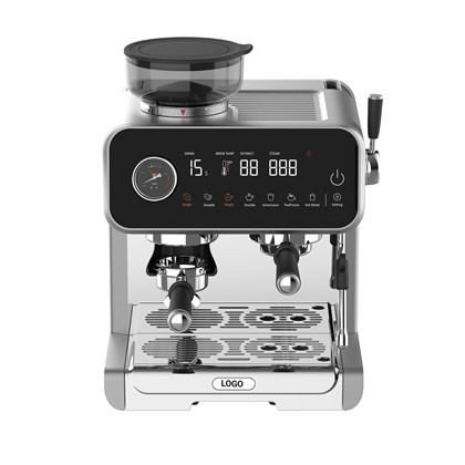 Espresso Machine With Grinder, Dual Boiler, 9 Bar Pressure, Smart Touchscreen Coffee & Tea Maker For Home And Commercial Use